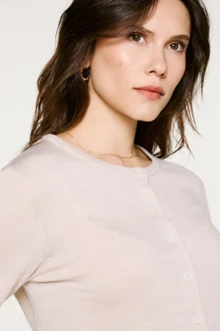 Selected Cárdigan 100% lana merino. Beige Clearance