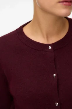 Vero Moda Cárdigan botones corazón Morado Outlet