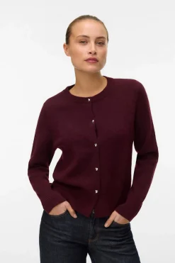 Vero Moda Cárdigan botones corazón Morado Outlet