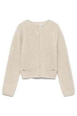 Vero Moda Cárdigan botones plateados Gris Outlet