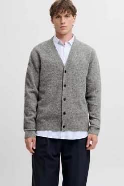 Jack & Jones Cárdigan básico de punto liso Gris New