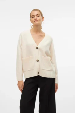 Vero Moda Cárdigan con bolsillos Beige Online