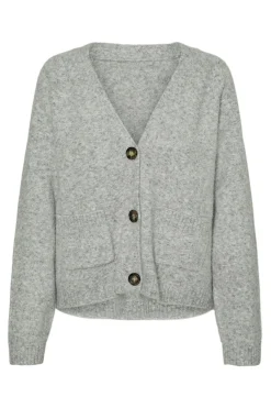 Vero Moda Cárdigan con bolsillos Gris Best