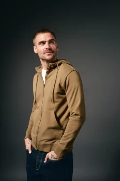 OOTO Cárdigan con capucha Marr&oacute;n Hot