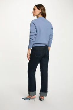 Morgan Cárdigan con cuello teddy Azul Best