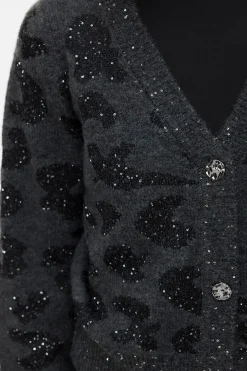 Vero Moda Cárdigan corto de manga larga Gris oscuro Clearance