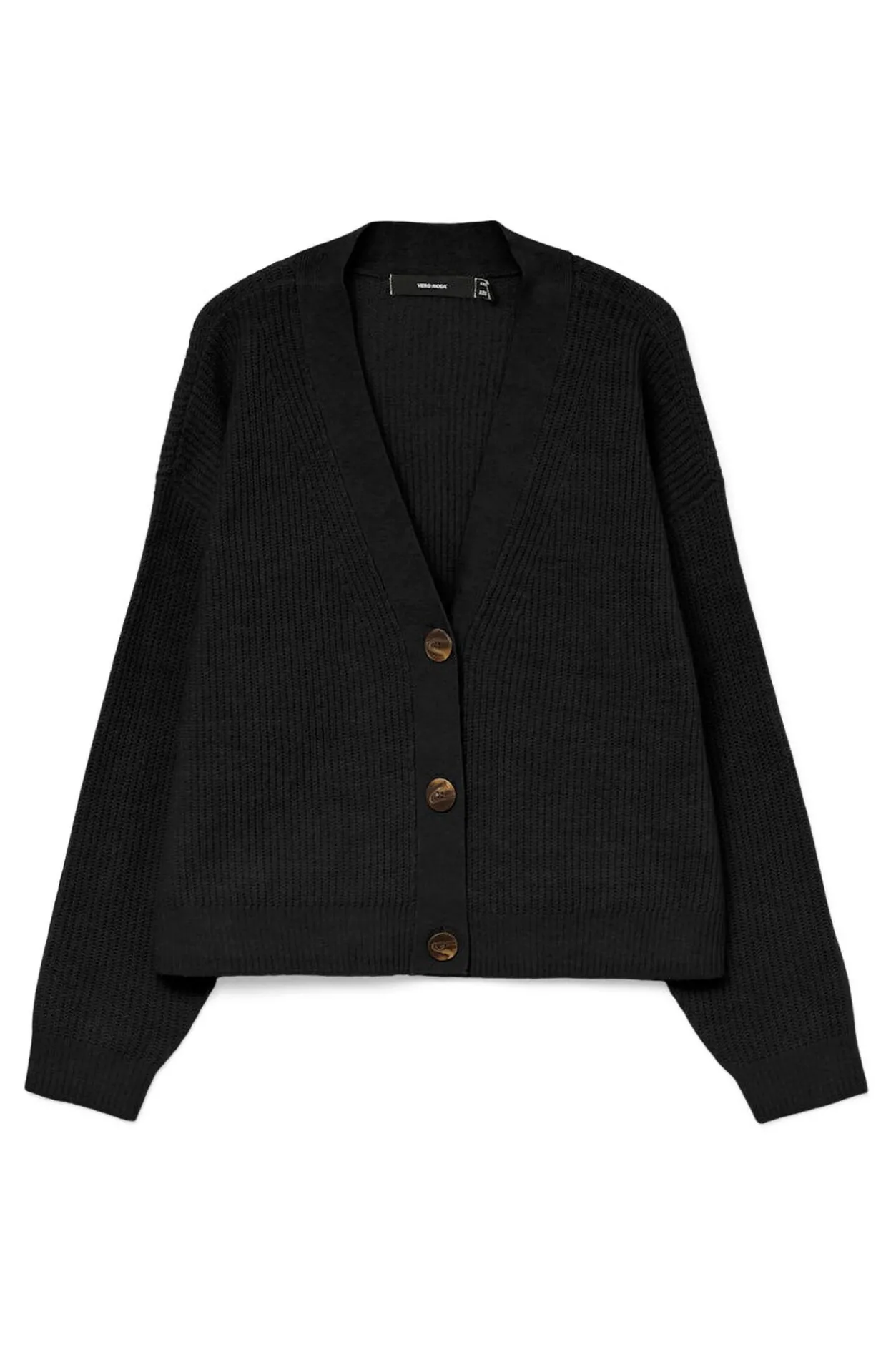 Vero Moda Cárdigan corto de manga larga Negro Discount