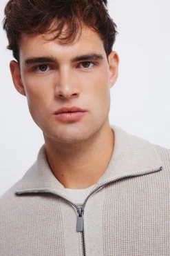 Springfield Cárdigan cremallera nude Best