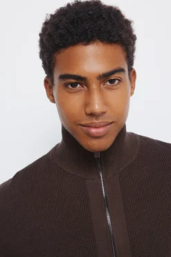 Springfield Cárdigan cremallera estampado