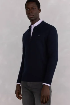 Pedro del Hierro Cárdigan cremallera Azul Discount