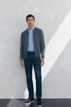 Pedro del Hierro Cárdigan cremallera Gris Online