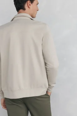 Pedro del Hierro Cárdigan cremallera logo Beige Hot