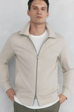 Pedro del Hierro Cárdigan cremallera logo Beige Hot