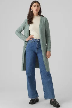 Vero Moda Cárdigan de mujer largo con manga larga Verde Outlet