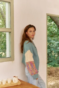 Jaase Cárdigan de punto Turquesa Outlet