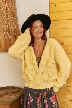 Jaase Cárdigan de punto Amarillo Outlet