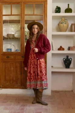 Jaase Cárdigan de punto Vino