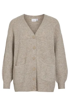 Vila Cárdigan de punto canalé Marr&oacute;n