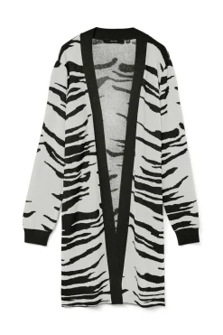 Vero Moda Curve Cárdigan de punto Curve Estampado blanco New