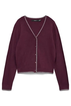 Vero Moda Cárdigan detalles en glitter Morado New