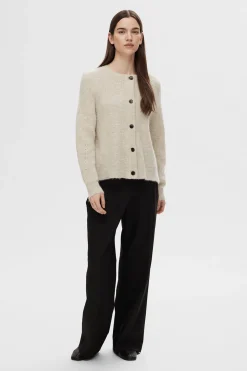 Selected Cárdigan lana y alpaca. Beige Outlet