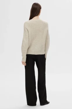 Selected Cárdigan lana y alpaca. Beige Outlet