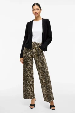 Vila Cárdigan largo de punto con viscosa Negro Hot