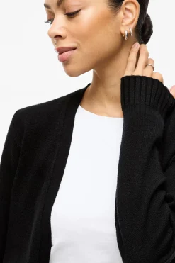 Vila Cárdigan largo de punto con viscosa Negro Hot