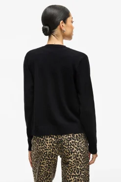 Vila Cárdigan largo de punto con viscosa Negro Hot