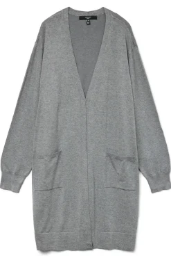 Vero Moda Curve Cárdigan largo talla grande Gris Clearance
