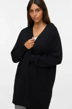 Vero Moda Curve Cárdigan largo talla grande Negro Best