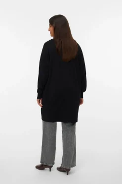 Vero Moda Curve Cárdigan largo talla grande Negro Best