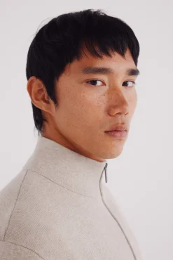 Springfield Cárdigan milano cremallera nude Online