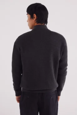 Springfield Cárdigan milano cremallera gris Outlet