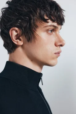 Springfield Cárdigan milano cremallera negro Outlet