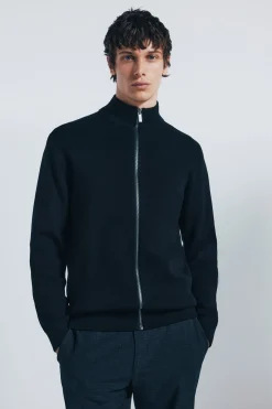 Springfield Cárdigan milano cremallera negro Outlet