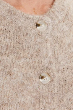 System Action Cárdigan pelo botones marfil Clearance