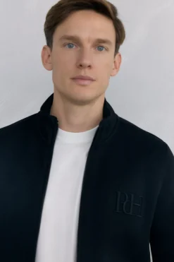 Pedro del Hierro Cárdigan tejido técnico Negro New