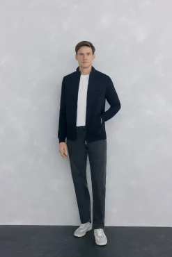 Pedro del Hierro Cárdigan tejido técnico Negro New