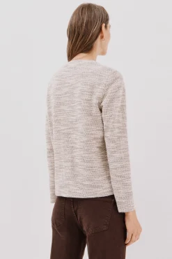 Cortefiel Cárdigan tweed Beige Clearance