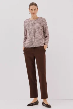 Cortefiel Cárdigan tweed Rosa New