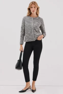 Cortefiel Cárdigan tweed Estampado blanco Hot