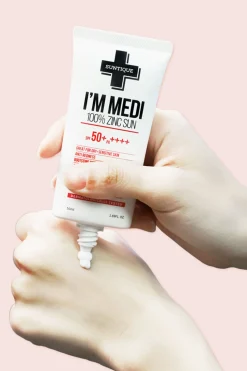 Suntique Crema protector solar I'm Medi 100% Zinc estampado Best