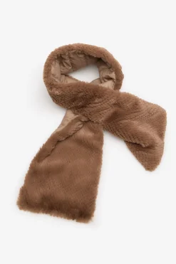 Cortefiel Cuello reversible pelo Marrón Best