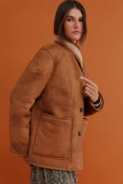 Hoss Intropia Daphne. Abrigo doble faz Camel Outlet