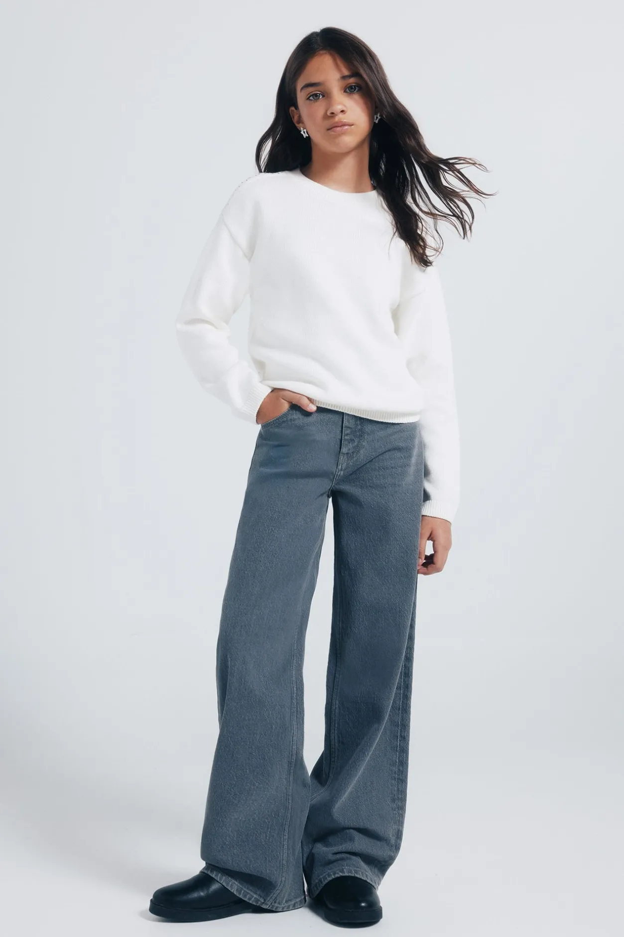 Springfield Kids Denim Estrella niña gris Clearance