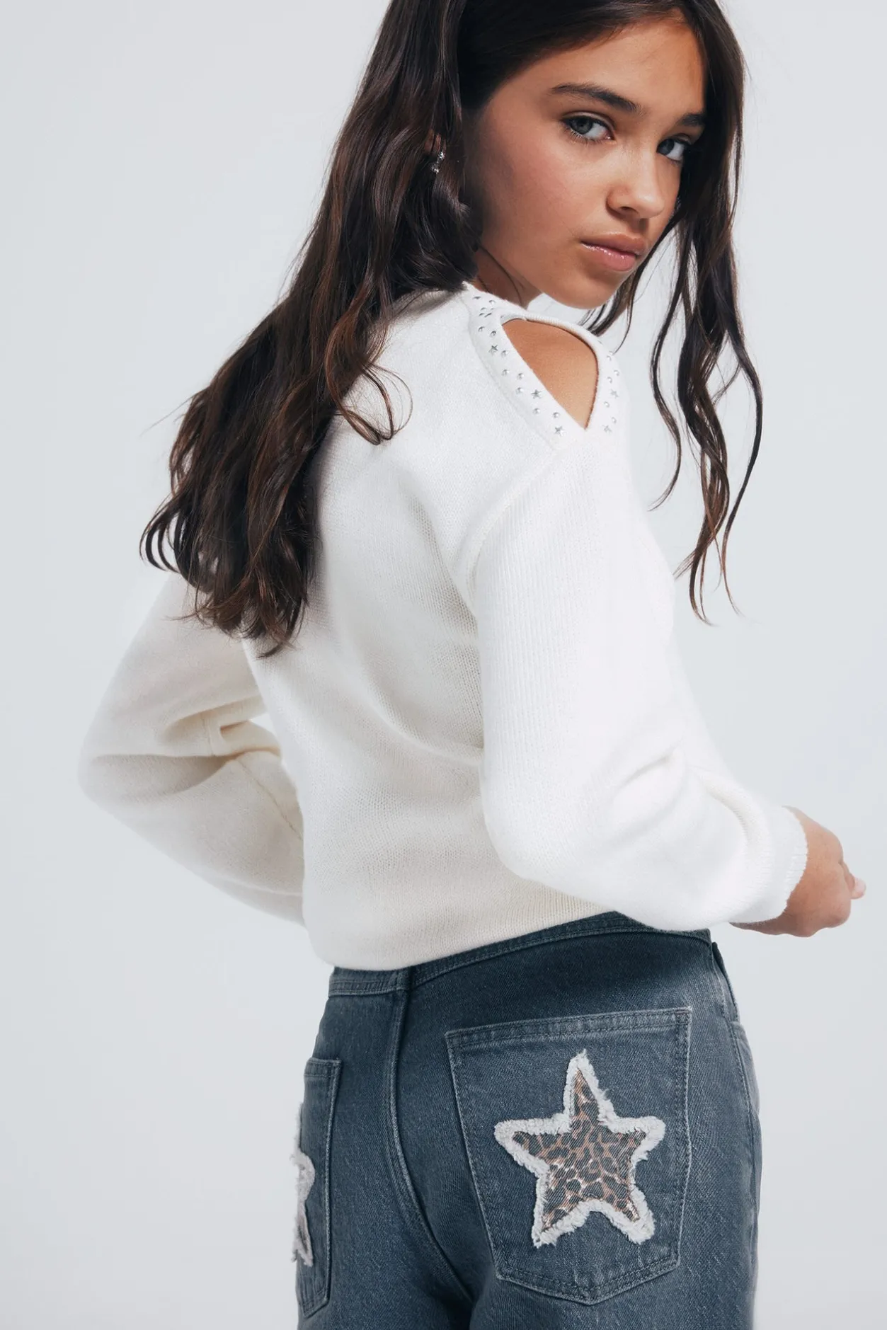 Springfield Kids Denim Estrella niña gris Clearance