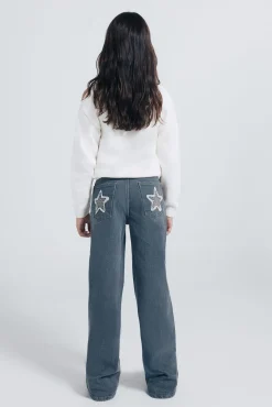 Springfield Kids Denim Estrella niña gris Clearance