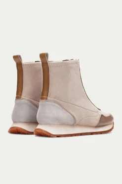 Hispanitas Deportivo abotinado cremallera central KANSAS Estampado beige