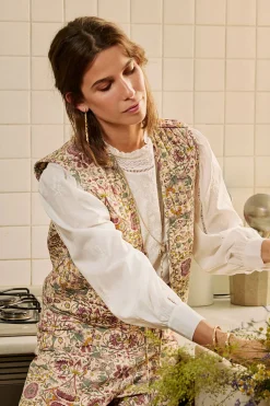 Hoss Intropia Édith. Chaleco estampado Multicolor New